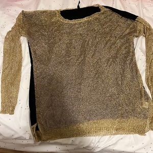 Black and Gold spring top
